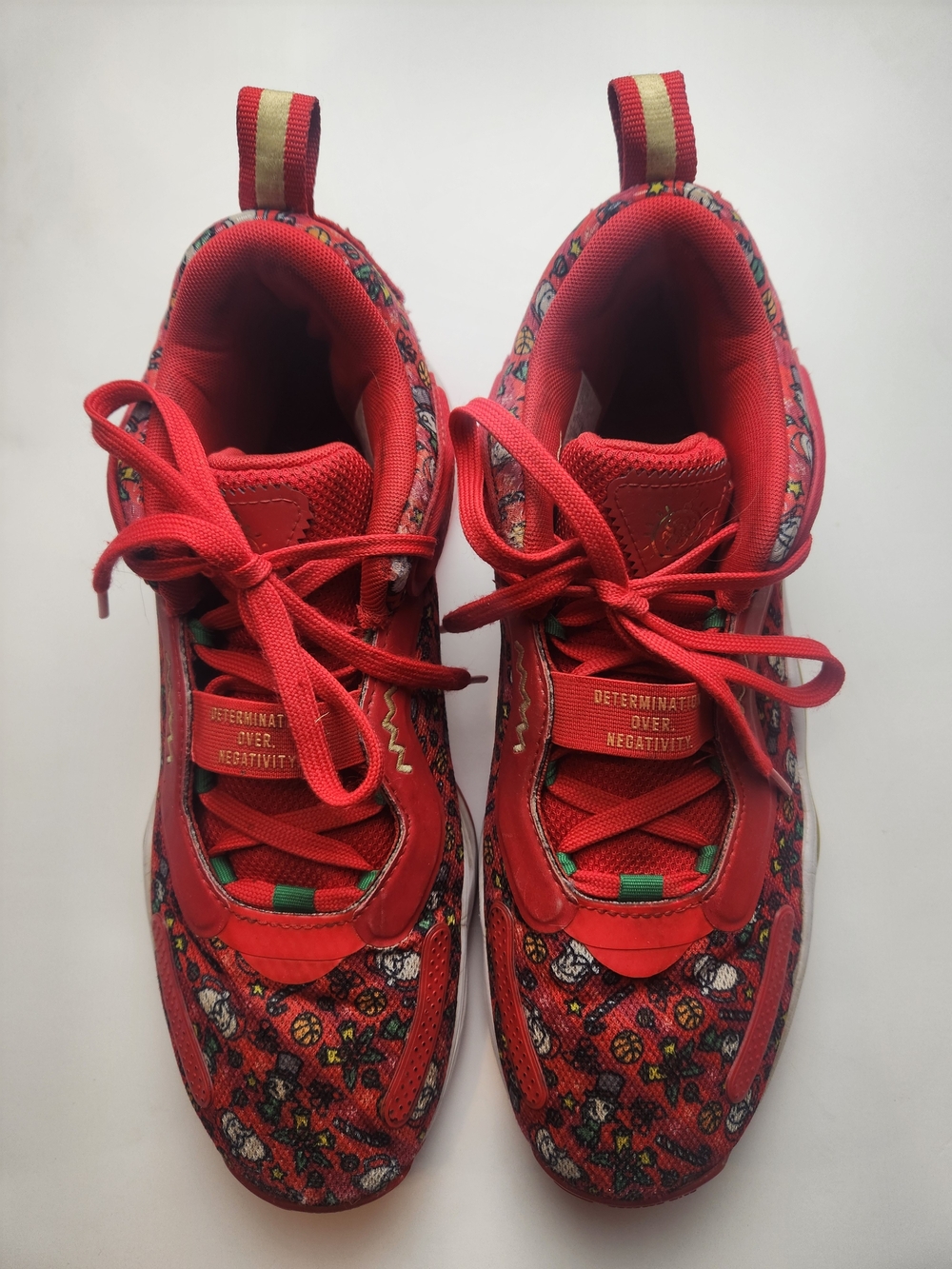 Christmas Patterned Adidas - Determination Over Negativity